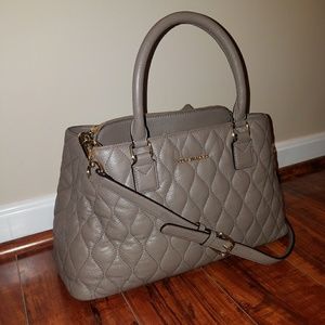 Vera Bradley Quilted Leather Emma Satchel